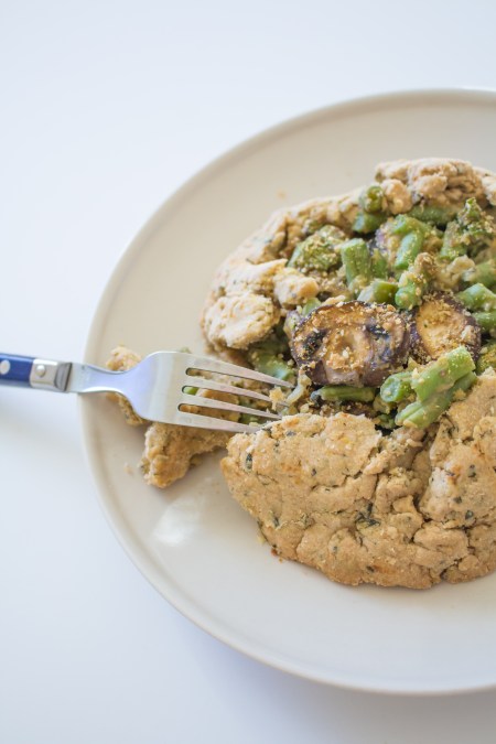 Rustic Savory Mushroom & Green Bean Crostata
