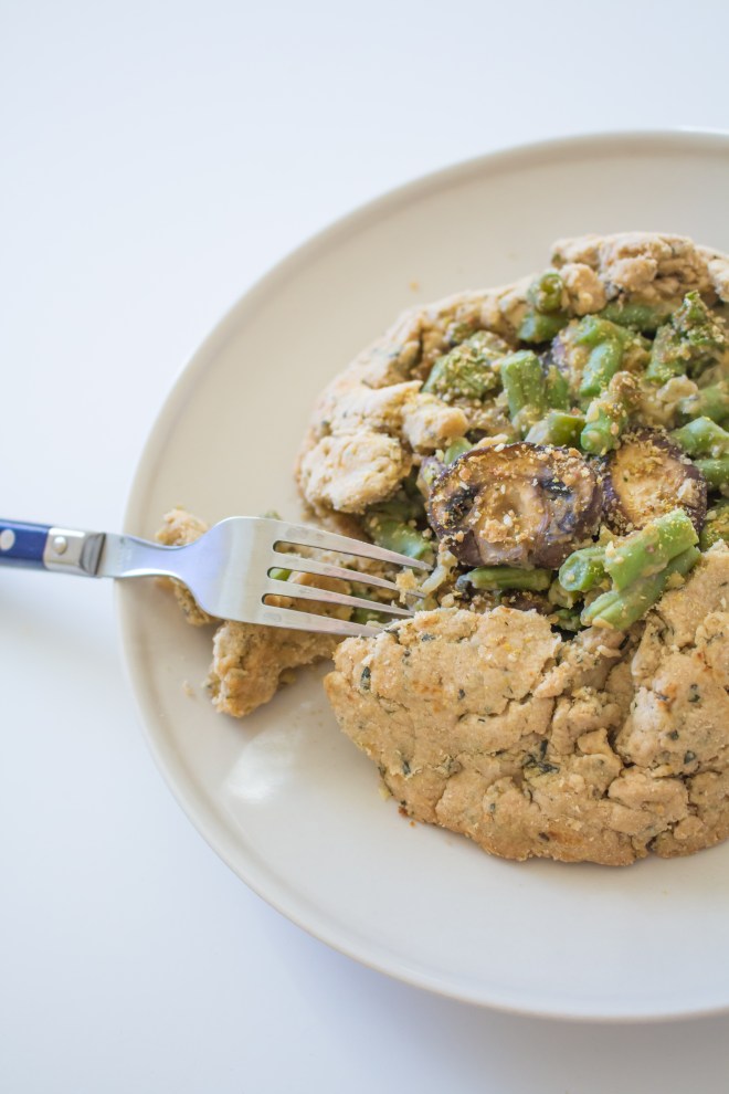 Rustic Savory Mushroom & Green Bean Crostata