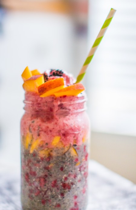 Simple Sesame Chia Fruit Parfait | plantcrush.co