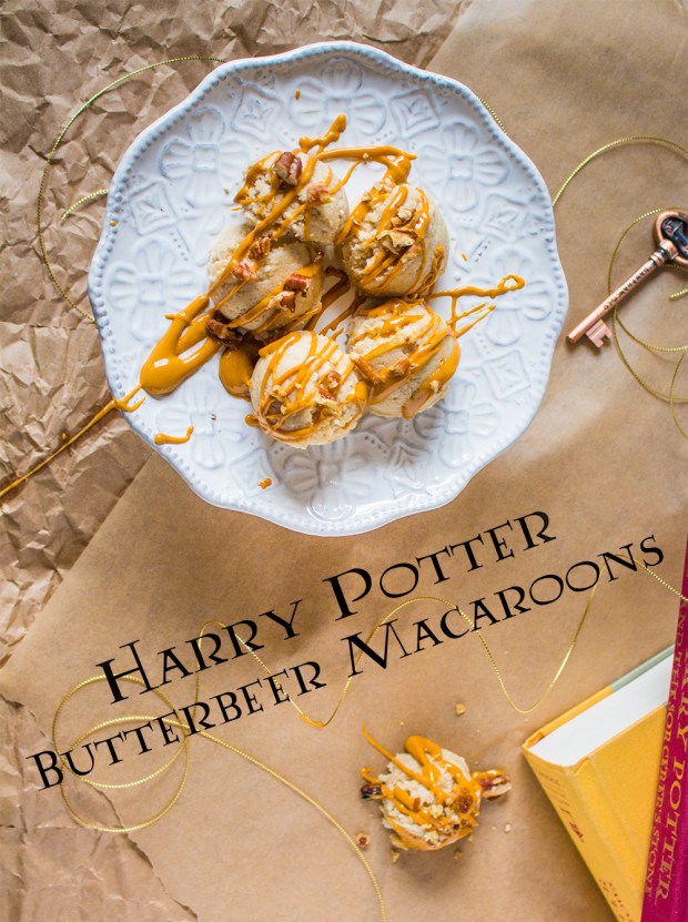 Harry Potter Butterbeer Macaroons | PlantCrush.co x ThePlantStrongVegan.com